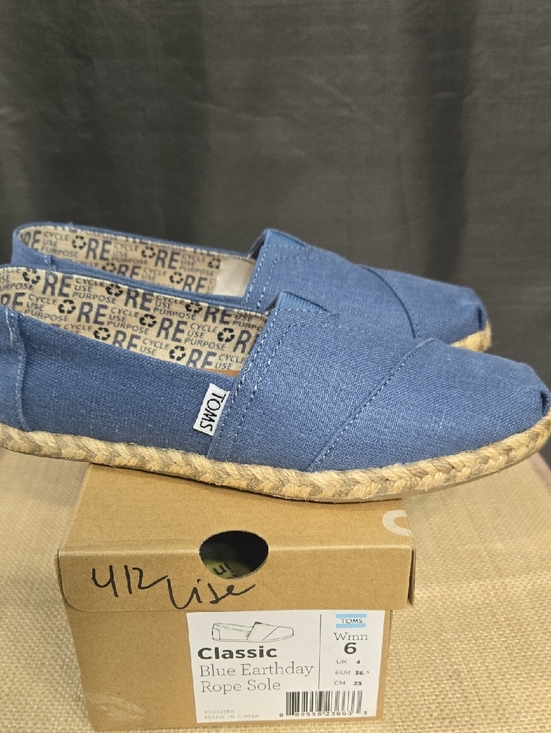 Toms Shoes - SALE! Toms Classic Blue Canvas Flats with Rope Sole